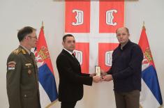 Memorial medals were presented in the Guard Club to the family members of warriors fallen in NATO aggression from the territory of Montenegro