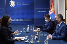 Minister of Defence meets with Director of UN Office in Belgrade