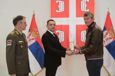 Memorial medals were presented in the Guard Club to the family members of warriors fallen in NATO aggression from the territory of Montenegro