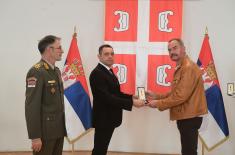 Memorial medals were presented in the Guard Club to the family members of warriors fallen in NATO aggression from the territory of Montenegro