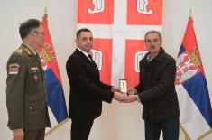 Memorial medals were presented in the Guard Club to the family members of warriors fallen in NATO aggression from the territory of Montenegro