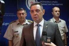 Minister Vulin: The citizens of Serbia can rely on their armed forces