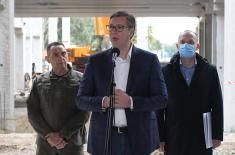 President and Supreme Commander of Serbian Armed Forces, Aleksandar Vučić: New hospital in Batajnica will significantly increase capacities of Serbian health care system