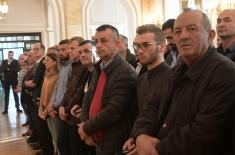 Memorial medals were presented in the Guard Club to the family members of warriors fallen in NATO aggression from the territory of Montenegro