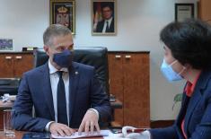 Minister Stefanović meets with Ambassador of China Chen Bo