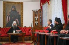 Minister Stefanović takes part in ceremony welcoming Patriarch Porfirije to Mileševa Monastery