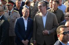 Presidents of Serbia and Egypt attend display of weapons and military equipment