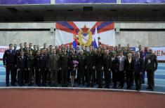 Medals for Military Academy cadets at the athletic meeting in Moscow