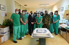 Minister Stefanović at “Karaburma“ MMC: A year of fighting for patients with most severe Covid-19