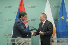 Minister Gašić pays official visit to Republic of Cyprus