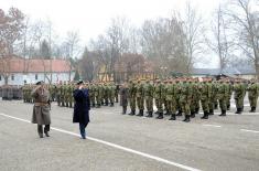 December class of soldiers took the oath