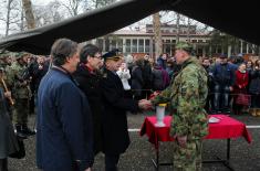 December class of soldiers took the oath