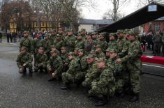 December class of soldiers took the oath