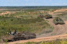 Members of the Serbian Armed Forces demonstrate high readiness in exercise in Russia