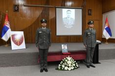 Memorial service for Lieutenant Colonel Dejan Stanojević