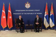 Predsednik Vučić: Napredak u saradnji u oblasti odbrane sa Turskom