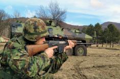 Training on “Lazar 3” combat vehicles in the Second Brigade