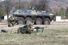 Training on “Lazar 3” combat vehicles in the Second Brigade