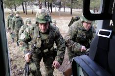 Training on “Lazar 3” combat vehicles in the Second Brigade