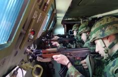 Training on “Lazar 3” combat vehicles in the Second Brigade