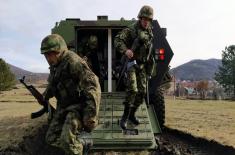 Training on “Lazar 3” combat vehicles in the Second Brigade