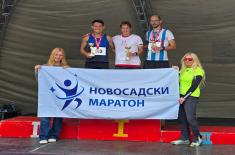 Припадници Министарства одбране и Војске Србије остварили успех на 33. Новосадском маратону