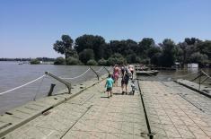 Pontoniers of the River Flotilla Installed Bridge over Lido