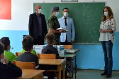 Serbian Armed Forces are helping students in rural schools on Pešter