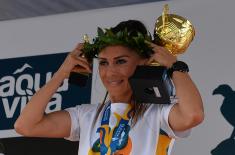 Captain I Class Nevena Jovanović wins 34th Belgrade Marathon