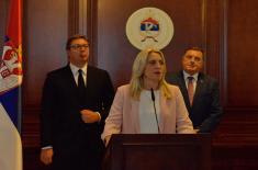 President Vučić: It is our obligation to help the people in Republika Srpska