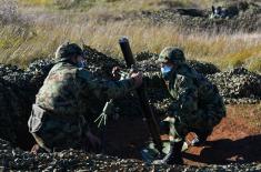 Military volunteers camping at Pasuljanske livade training ground