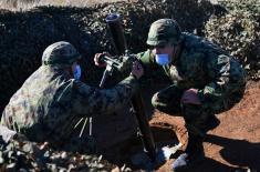 Military volunteers camping at Pasuljanske livade training ground