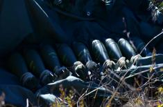 Military volunteers camping at Pasuljanske livade training ground