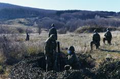 Military volunteers camping at Pasuljanske livade training ground