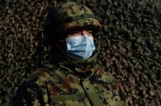 Military volunteers camping at Pasuljanske livade training ground