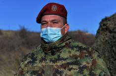 Military volunteers camping at Pasuljanske livade training ground