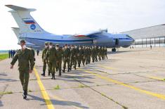 An official farewell for the members of the Armed Forces of the Russian Federation