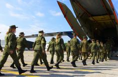 An official farewell for the members of the Armed Forces of the Russian Federation