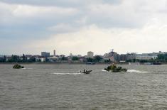 A part of the demonstration of River Flotilla’s capabilities successfully performed