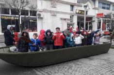 Ceremonial March-Past of Military Bands and Arms Presentation in the Towns of Serbia