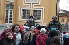 Ceremonial March-Past of Military Bands and Arms Presentation in the Towns of Serbia