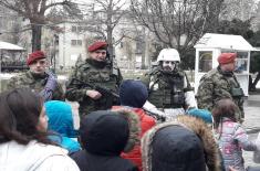 Ceremonial March-Past of Military Bands and Arms Presentation in the Towns of Serbia