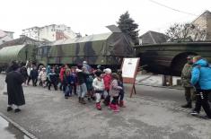 Ceremonial March-Past of Military Bands and Arms Presentation in the Towns of Serbia