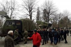 Ceremonial March-Past of Military Bands and Arms Presentation in the Towns of Serbia