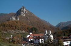 Members of Serbian Armed Forces Placed Holy Cross on Mountain Top Titerovac above Mileševa