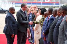 President of Central African Republic on official visit to Republic of Serbia 