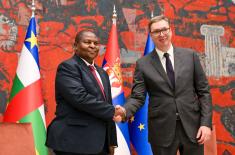 President of Central African Republic on official visit to Republic of Serbia 