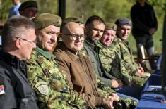 Minister Vučević attends display of new assets at Nikinci range