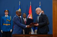 Minister Vučević, Minister Bireau sign Defence Cooperation Agreement