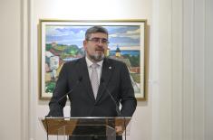 State Secretary Starović opens exhibition of paintings by Branislav Vuleković